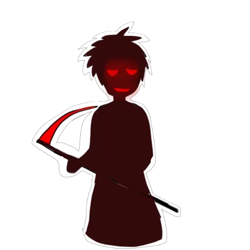 umano, immagine, la silhouette del killer, anime samurai, personaggi anime