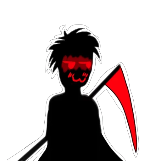 human, fan, dark art, nedonebo art, the silhouette of the killer