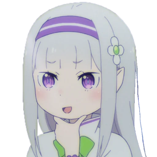 anime, emilia, emilia kecil, emilia re zero, emilia re zero