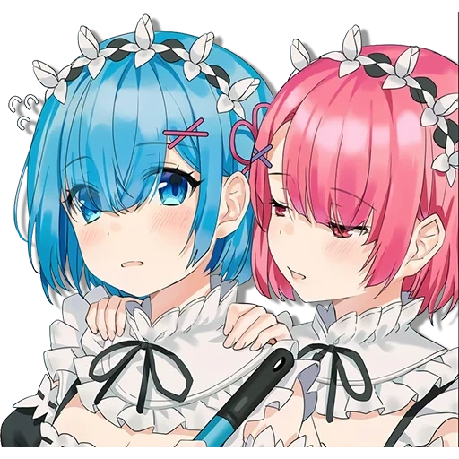 ram rem, rame re zero, rem ray zero art, re zero live zero to the alternative world