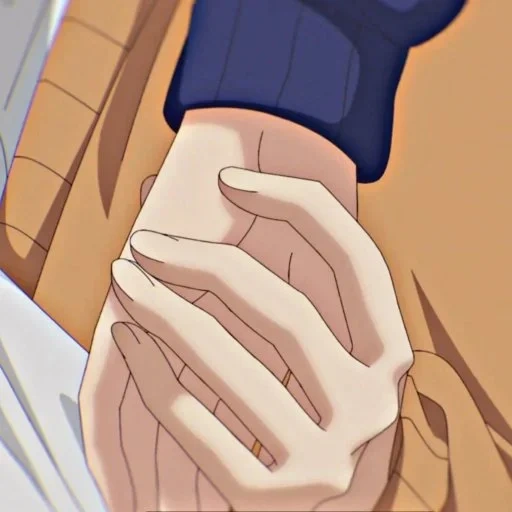 anime, hands anime, toucher l'anime, personnages d'anime, esthétique des mains de l'anime