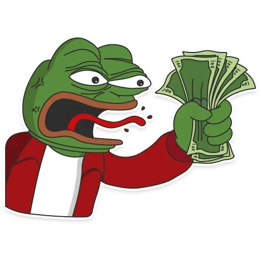 dinero, rana pepe, pepe enojado, rana pepe, anon es súper recto