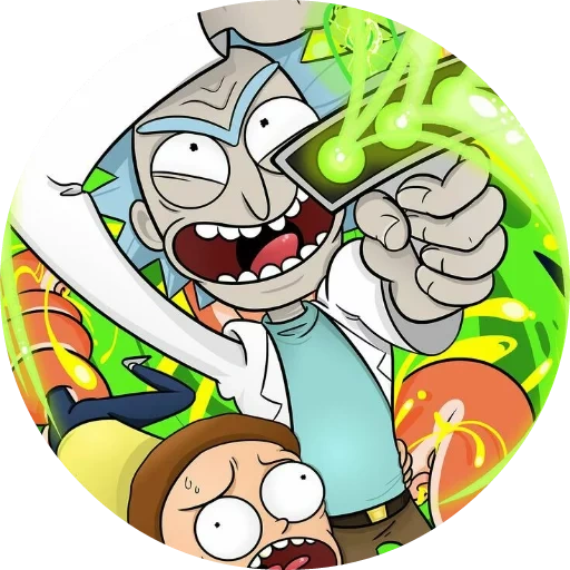 рик, рик морти, рик анд монти, жетон кулон рик морти 6, рик морти rick and morty