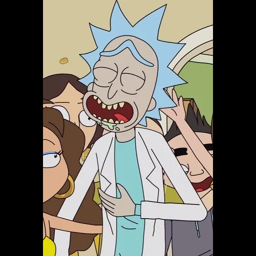 rick, rick morty, ricky sanchez, rick morty tänzer, rick sanchez zeigt faki