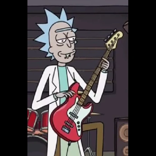 morty, rick morty, fichiers multimédias, ricky sanchez, guitare rick sanchez