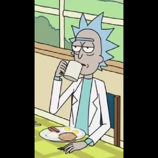 rick, anime, rick morty, rick sanchez flask, rick sanchest's youth wife