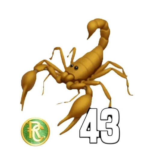 скорпион emoji, эмодзи скорпион, скорпион без фона, скорпион белом фоне, скорпион знак зодиака