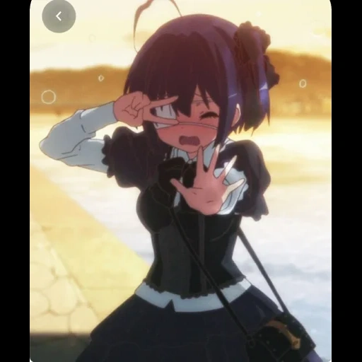 gadis anime, anime yang indah, rickka takanashi, karakter anime, rika eccentricity of love bukanlah hambatan untuk gif