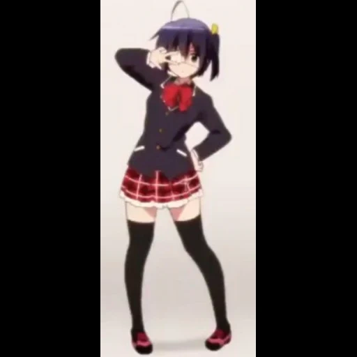 gadis anime, rickka takanashi, karakter anime, rickka takanashi dance, tarian ricca takanashi