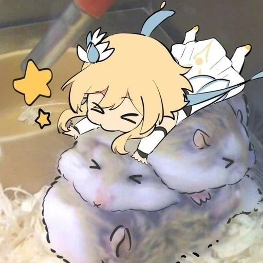 anime hamster, der hamster anime, niedliche anime-muster, anime boundary gen shen, rätsel erraten anime