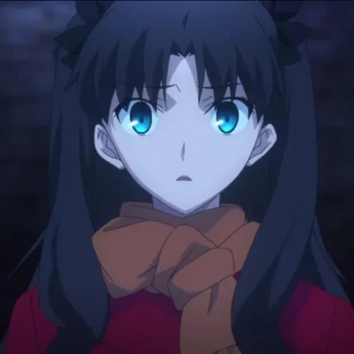 rin tosaka, sort archer, fate stay night, personnages d'anime, fate stay night unlimited blade works captures d'écran