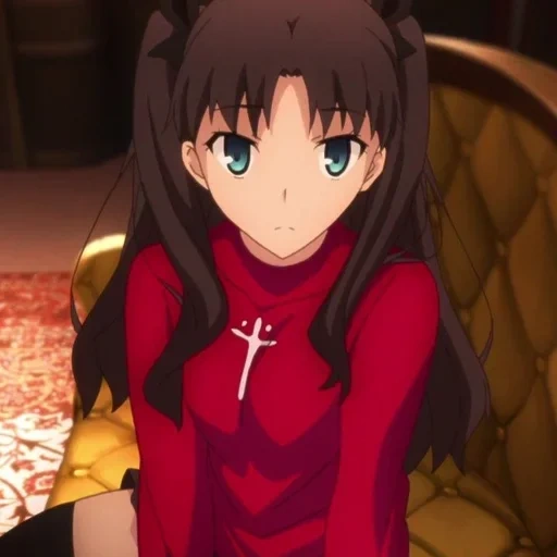 tosaka rin, foi de l'anime, filles anime, rin tosaka ubw, anime aux cheveux noirs