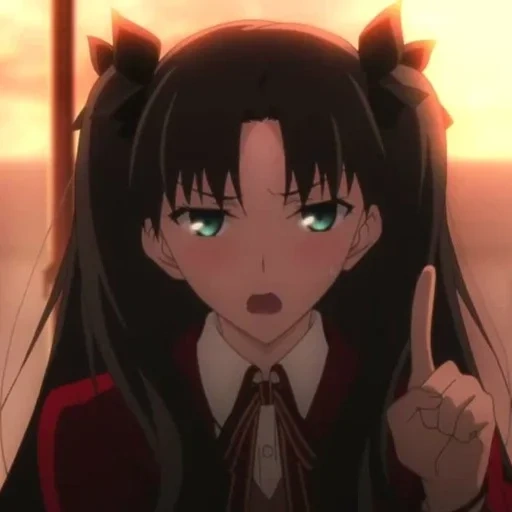 rin tosaka, filles anime, tosaku tosaku, fate stay night, personnages d'anime