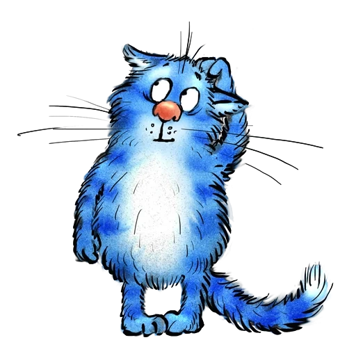gato azul, o gato é azul, gatos azuis, gatos azuis chuvam, gatos azuis irina zenyuk