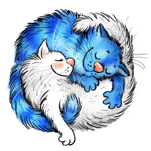 gato azul, gatos azules irina zenyuk, gatos azules irina zenyuk