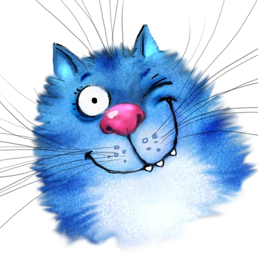 gato azul, gato azul, gatito, los gatos azules de irina, gatos azules irina zenyuk