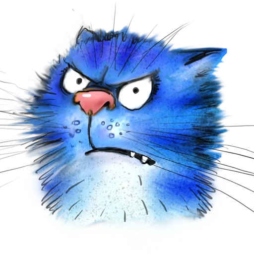blue cat, the blue cats of irina, the blue cat yawns, blue cats rina zenyuk, blue cats irina zenyuk