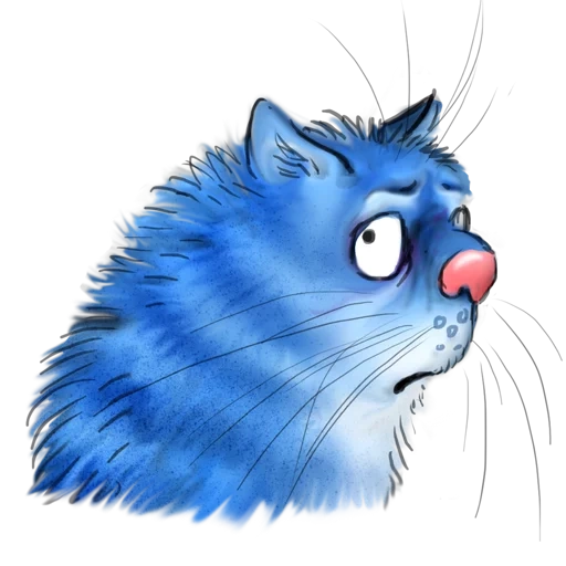 die blaue katze, die blaue katze, irina's blue cat, blue cat rain, die blaue katze von irina zeniuk