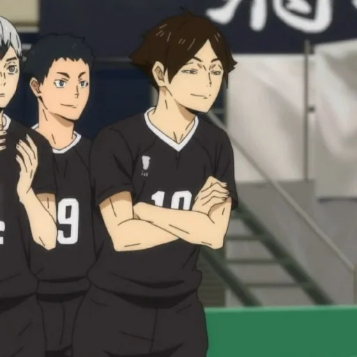 haikyuu, anime volleyball, von anime volleyball, volleyball des itachami teams, anime volleyball suna rintaro