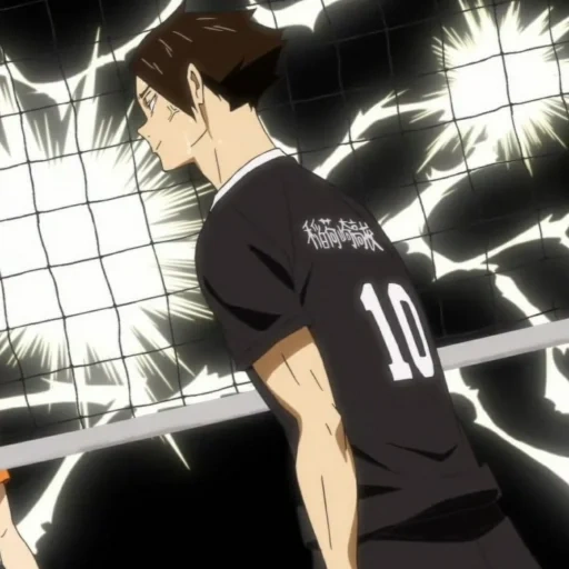 haïkyuu, volleyball anime, volleyball haikyuu, anime des personnages de volleyball, volleyball karasuno petit géant