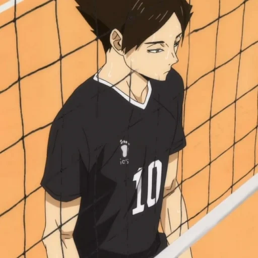 image, anime de volleyball, personnages d'anime, haïkyuu rintaro suna, anime volleyball suna rintaro