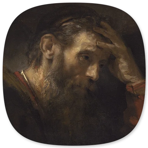 рембрандт апостол павел, рембрандт, набор стикеров, картины рембрандта, chapters and verses of the bible