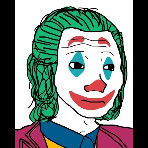 wojak, clown, the new clown, clowns are cute, clown painting