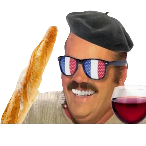 frenchman, human, baguette, french memes, pervert french memes