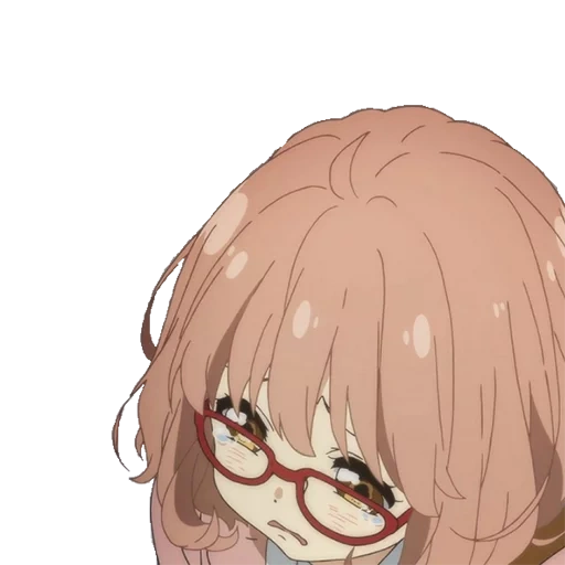 kuriyama, anime glasses, mirai kuriyama, kuriyama mirai, kuriyama mirai anime