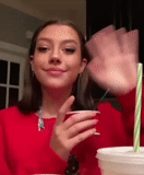 gif, cara, chica, mujer joven, humano