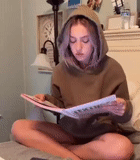 mulher, jovem, humano, daniel sea melva, a garota lê um livro