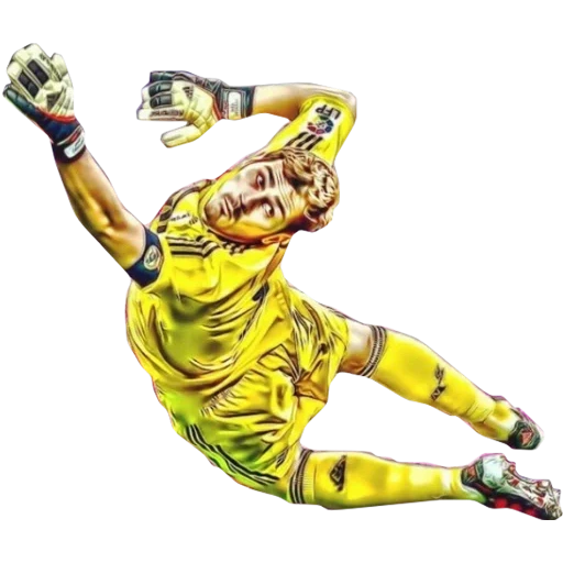 futebol, goleiro do futebol, donnarumma fifa, o goleiro é um fundo branco, arte do goleiro do futebol