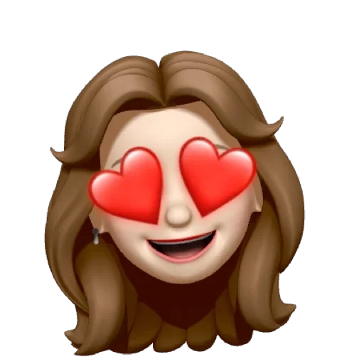 mémoji, jeune femme, pomme emoji, ulyana emoticons 2020