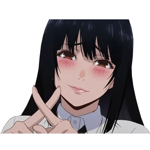 kakegurui, юмеко джабами, kakegurui yumeko, аниме безумный азарт, безумный азарт kakegurui