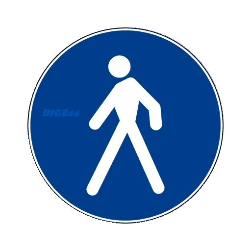 signe piéton, signes piétons d'enfants, signe piéton, panneaux de signalisation, signes routiers des piétons