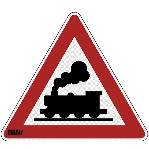 signes routiers de la russie, panneaux de signalisation, signe de la traversée de chemin de fer, 1.1 traversée de chemin de fer par barrière, crossage des pancartes de la route