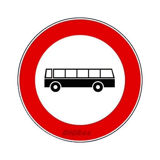 sinais de trânsito, proibindo sinais, bus de placas de trânsito, sinais de trânsito, proibindo sinais de trânsito