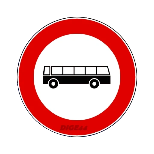 straßenschilder, anzeichen verbieten, straßenschilder bus, verkehrsschilder, straßenschilder verbieten