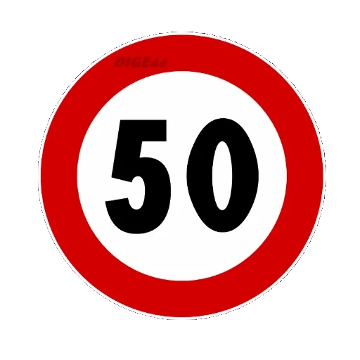 segnali stradali, segno di restrizione, segno di restrizione della velocità, limite di velocità 60, speed limiter 60