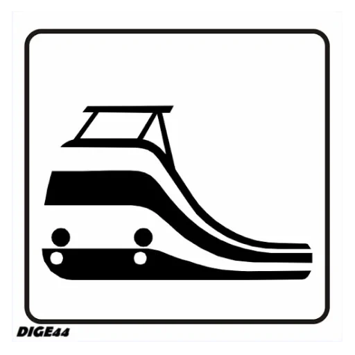 symbole, le transport, dessin de train, l'emblème du train, logo ferroviaire