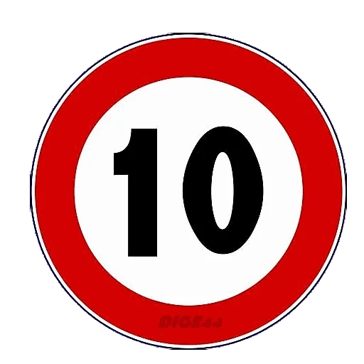 panneaux, panneaux routiers, signe de restriction, signe de route 10, signe de restriction de vitesse