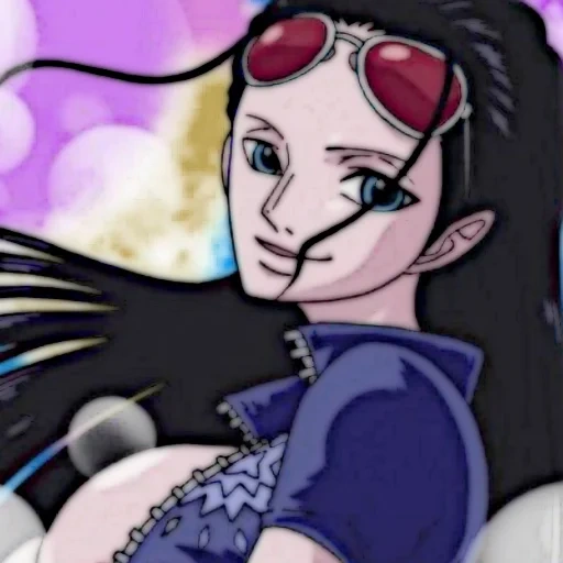 nozomi, nico robin, chica de animación, personajes de animación, nico robin van pies vano