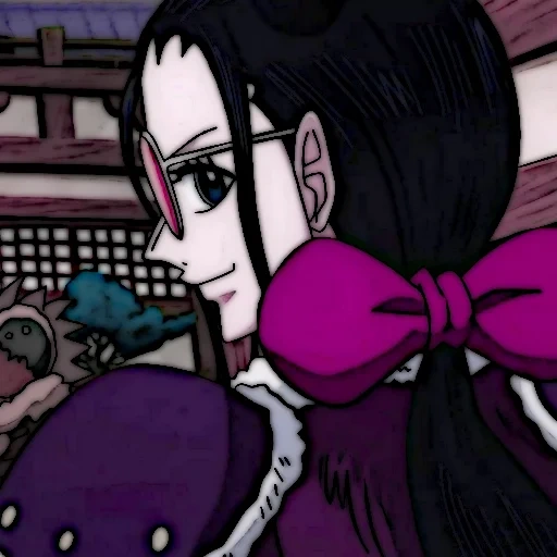 arte de animação, niko robin, menina anime, personagem de anime, niko robin black maria
