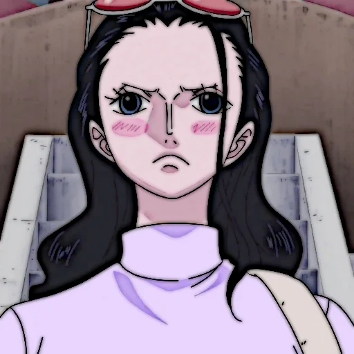 nico robin, van pease robin, anime girl, robin one piece, nico robin blush