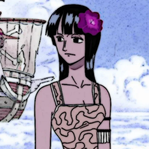 nico robin, robin vanpies, personnages d'anime, série van pees 2, nico robin avant le time