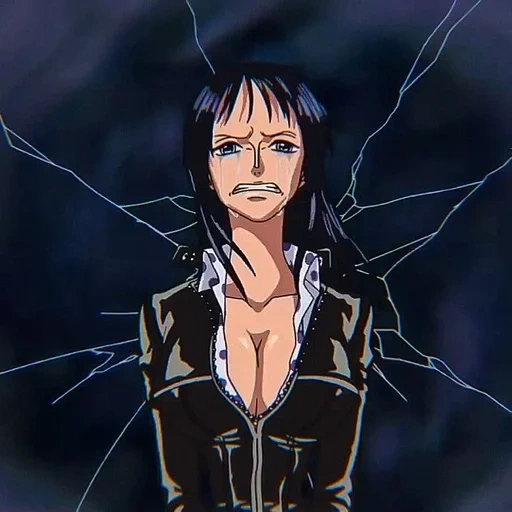 van pease, nico robin, robin animation, anime one piece, nico robin walter 7