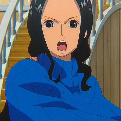 animation, nico robin, anime girl, van pease animation, cartoon characters