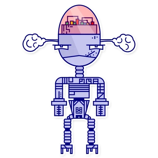 rob, robot, robot, robot kartun, robo stiker 79