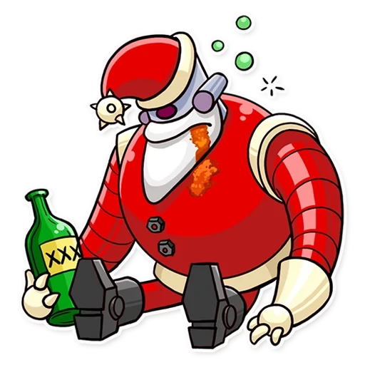 robo santa, père noël, forturama santa, robot futurama, père noël futurama