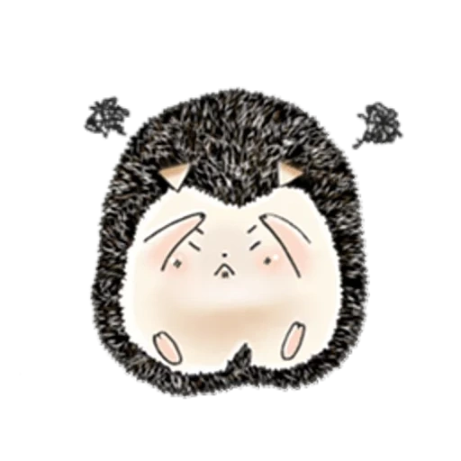 hedgehog yang terhormat, little hedgehog, ilustrasi landak, hedgehog bergaya, menggambar landak lucu